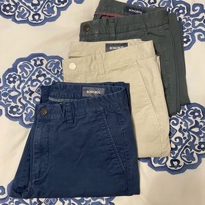 Bonobos Stretch Washed Chinos - Lot of 3